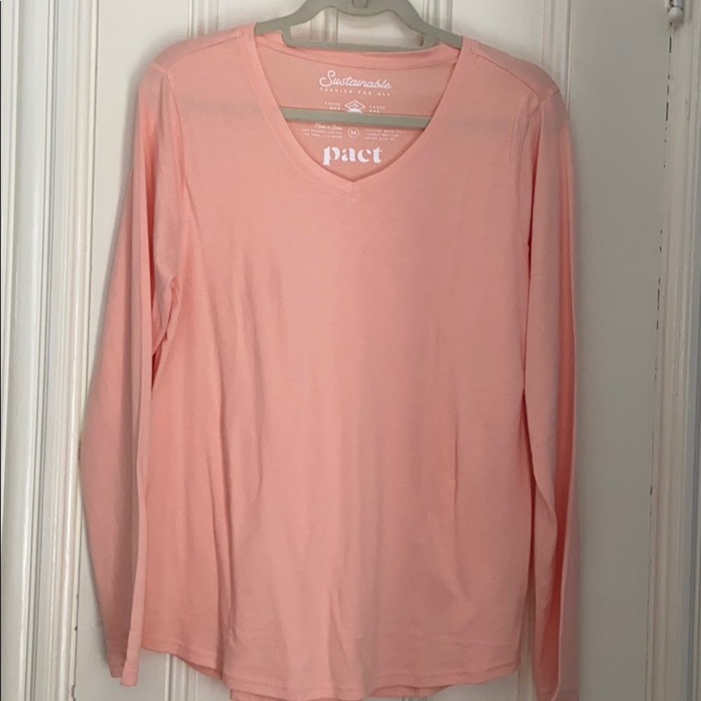 NWOT Pact organic cotton long sleeve lightweight T